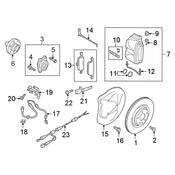 Audi Disc Brake Pad Set - Genuine Audi 8W0698151BB