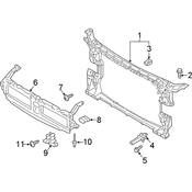 Audi Radiator Support Bracket - Genuine Audi 8W0805201