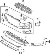 Audi Bumper Corner Cover - Genuine Audi 8W0807062BGRU