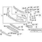 Audi Lower Grille - Genuine Audi 8W0807682BASQF