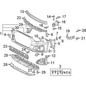 Audi Radiator Support Air Deflector - Genuine Audi 8W0807717BGRU