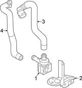 Audi HVAC Heater Hose - Genuine Audi 8W0819332AB