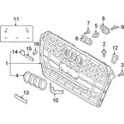Audi Grille - Genuine Audi 8W0853651CLSJZ