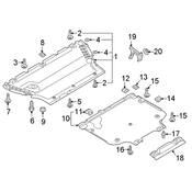 Audi Radiator Support Splash Shield - Genuine Audi 8W0863188A