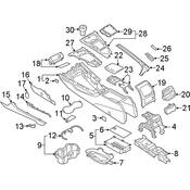 Audi Console Mat - Genuine Audi 8W0863301D