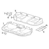 Audi Seat Belt Trim Bezel - Genuine Audi 8W0887187MG6