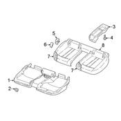 Audi Seat Belt Trim Bezel - Genuine Audi 8W0887187P70