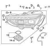 Audi Headlight Assembly - Genuine Audi 8W0941034F