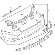 Audi Side Marker Light - Genuine Audi 8W0945105C