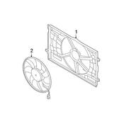 Audi Engine Cooling Fan Motor - Genuine Audi 8W0959455T