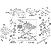 Audi Power Seat Switch - Genuine Audi 8W0959747B