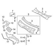 Audi Cowl Panel - Genuine Audi 8W1806205B