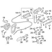 Audi Door Latch Assembly - Genuine Audi 8W1837811A