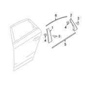 Audi Door Reveal Molding - Genuine Audi 8W5839644B2ZZ