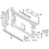 Audi Radiator Support Baffle - Genuine Audi 8W6121283AG