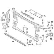 Audi Radiator Support Baffle - Genuine Audi 8W6121284AH