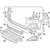 Audi Radiator Support Air Deflector - Genuine Audi 8W6121763C