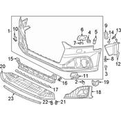 Audi Radiator Support Air Deflector - Genuine Audi 8W6121763D