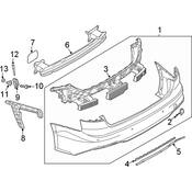 Audi Tow Eye Cap - Genuine Audi 8W6807441CGRU
