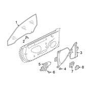 Audi Window Regulator - Genuine Audi 8W6837462D
