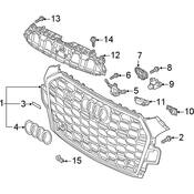 Audi Grille - Genuine Audi 8W6853651BJRN4