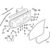 Audi Door Seal - Genuine Audi 8W6854544