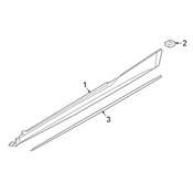 Audi Rocker Panel Molding Insulator - Genuine Audi 8W6854867