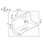 Audi Deck Lid Trim - Genuine Audi 8W6867975ECA9