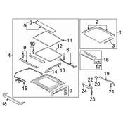 Audi Sunroof Drain Hose Bracket - Genuine Audi 8W6877940