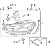 Audi Headlight Gasket - Genuine Audi 8W6941192A