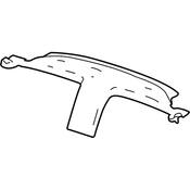 Audi Convertible Top Stowage Compartment Trim Panel - Genuine Audi 8W7825406B