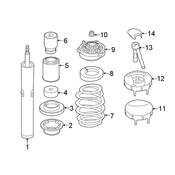 Audi Shock Absorber - Genuine Audi 8W7413029C