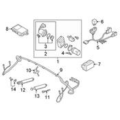 Audi Convertible Top Hydraulic Line - Genuine Audi 8W7898751