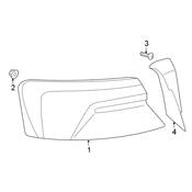 Audi Tail Light Bezel - Genuine Audi 8W7945253B