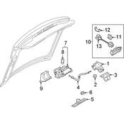 Audi Liftgate Latch Control Rod - Genuine Audi 8W8827535A