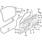 Audi Door Seal - Genuine Audi 8W8831708A