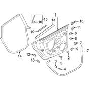 Audi Door Seal - Genuine Audi 8W8833707