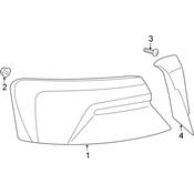Audi Tail Light Bezel - Genuine Audi 8W8945253B