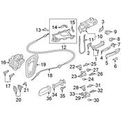 Audi Door Latch Assembly - Genuine Audi 8X0839016D