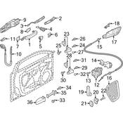 Audi Door Latch Assembly - Genuine Audi 8X1837015C