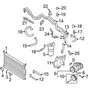 Audi A/C Service Valve Cap - Genuine Audi 8Z0260143A