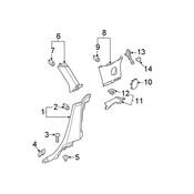 Audi Deck Lid Trim Clip - Genuine Audi 8Z0867276B