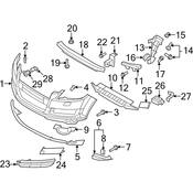 Audi Bumper Cover Support Rail Bolt - Genuine Audi N10196401