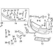 Audi Bumper Cover Screw - Genuine Audi N91010303