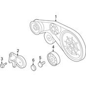Audi Belt Tensioner Bolt - Genuine Audi N91057501