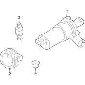 Audi Engine Water Pump Bracket - Genuine Audi N91123701