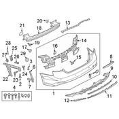 Audi Bumper Cover Hardware Kit - Genuine Audi V04017001BD