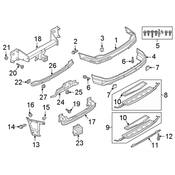 Audi Bumper Cover Reinforcement Nut - Genuine Audi WHT007851