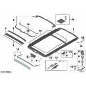 BMW Sunroof Seal - Genuine BMW 54107199534