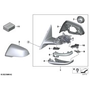 BMW Side Mirror Assembly - Genuine BMW 51169853513
